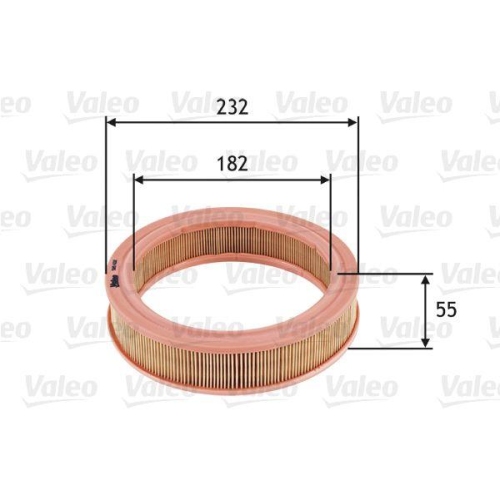 Luftfilter Valeo 585632 f&uuml;r Citro&euml;n Fiat Ford Seat Vauxhall AC Laurak Gueldner