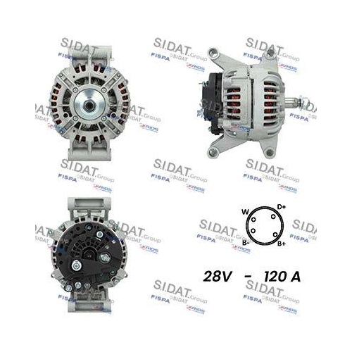 Generator Sidat A24BH0126 f&uuml;r Perkins