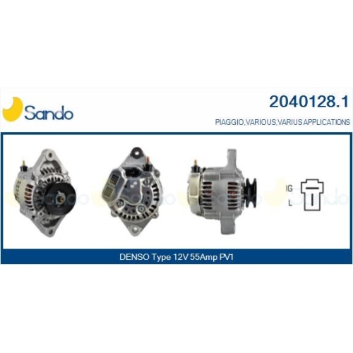 Generator Sando 2040128.1 f&uuml;r Kubota Lombardini