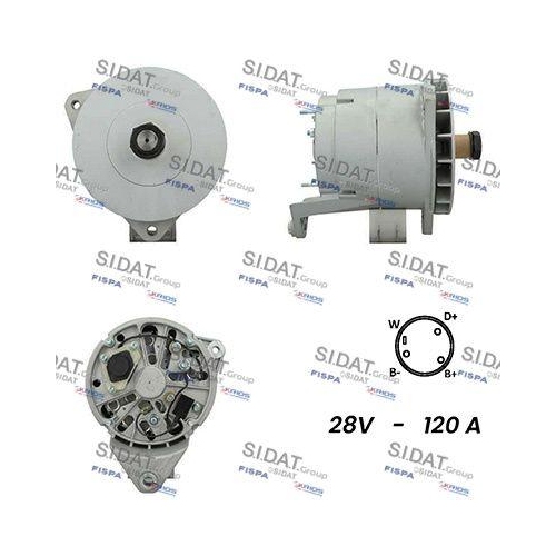 Generator Sidat A24BH0136 f&uuml;r Man Mercedes Benz Mercedes Benz
