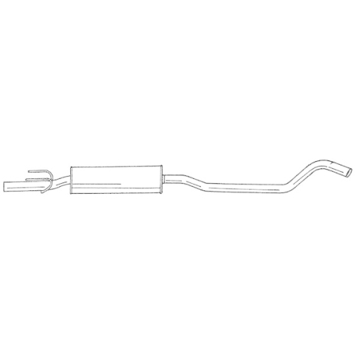Mittelschalld&auml;mpfer Sigam 40454 f&uuml;r Opel