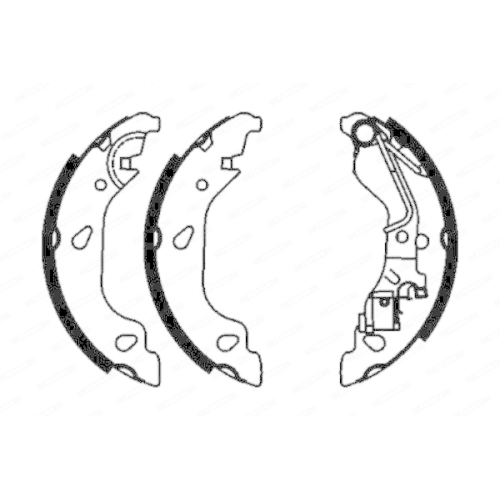 Bremsbackensatz Ferodo FSB603 Premier f&uuml;r Fiat Hinterachse