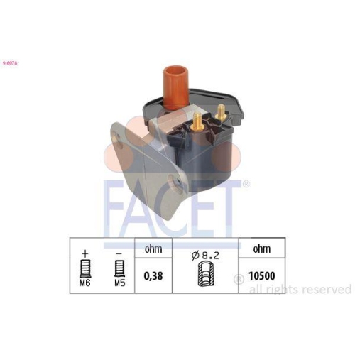 Z&uuml;ndspule Facet 9.6078 Oe Equivalent f&uuml;r Mercedes Benz Mercedes Benz Hitachi
