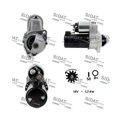 Starter Sidat S12VA0454A2 f&uuml;r Moto Guzzi