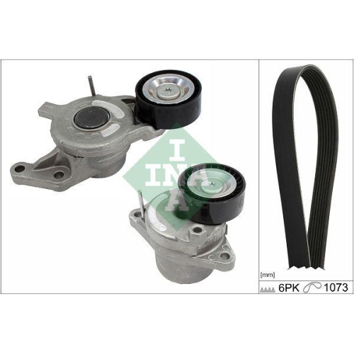 Keilrippenriemensatz Schaeffler Ina 529 0360 10 f&uuml;r Citro&euml;n Opel Peugeot Toyota