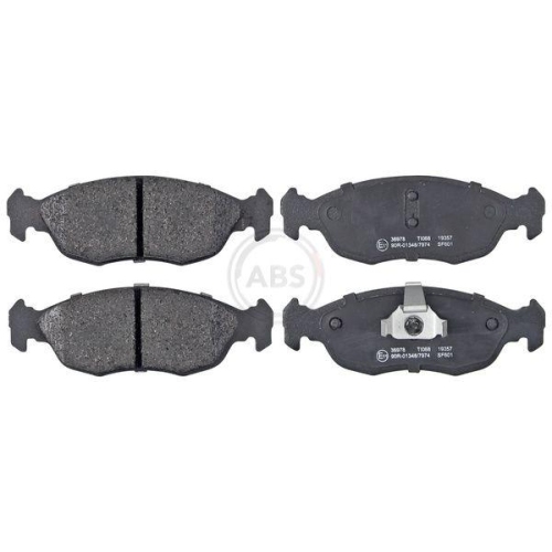 Bremsbelagsatz Scheibenbremse A.b.s. 36978 f&uuml;r Citro&euml;n Peugeot Vorderachse