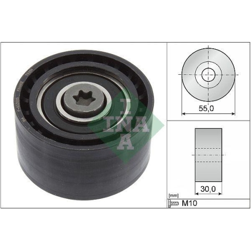 Umlenk /f&uuml;hrungsrolle Zahnriemen Schaeffler Ina 532 0874 10 f&uuml;r Citro&euml;n Ford DS