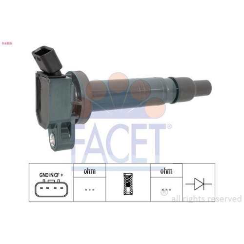 Z&uuml;ndspule Facet 9.6358 Oe Equivalent f&uuml;r Toyota Hitachi Lexus