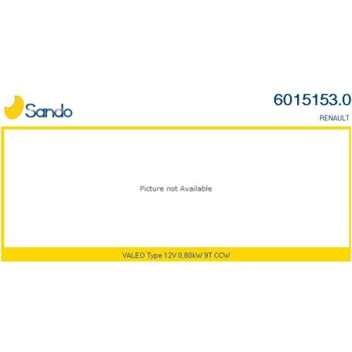Starter Sando 6015153.0 f&uuml;r Renault