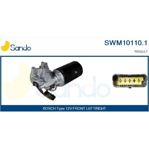 Wischermotor Sando SWM10110.1 f&uuml;r Renault Vorne