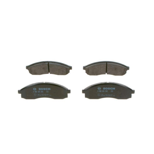 Bremsbelagsatz Scheibenbremse Bosch 0986424340 f&uuml;r Mitsubishi Nissan Vorderachse