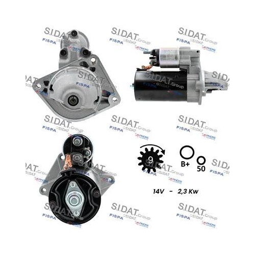 Starter Sidat S12BH0098 f&uuml;r Iveco Mitsubishi Renault Trucks