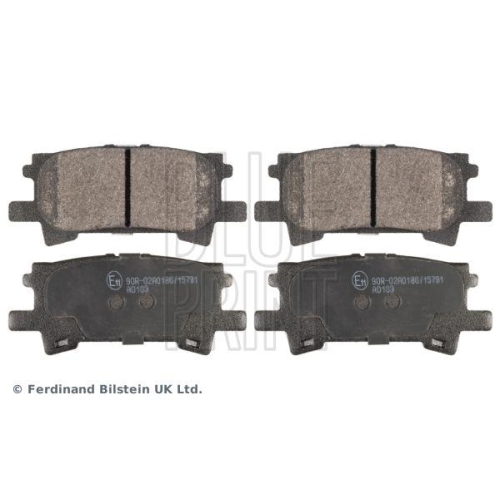 Bremsbelagsatz Scheibenbremse Blue Print ADT342154 f&uuml;r Toyota Lexus Hinterachse
