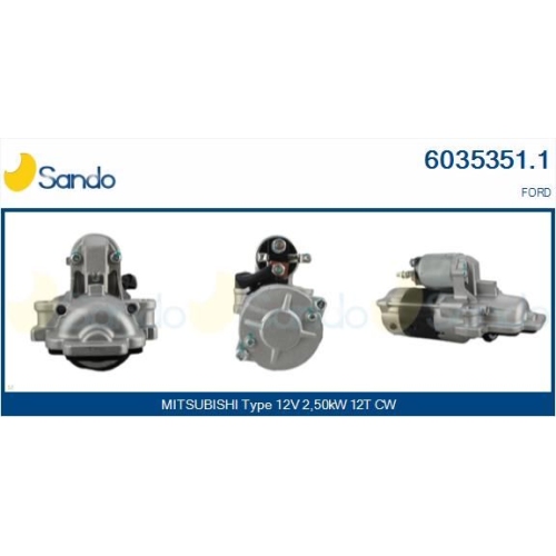 Starter Sando 6035351.1 für Ford Mitsubishi