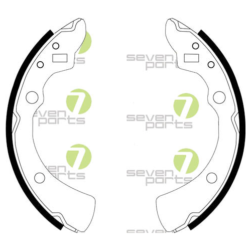 Bremsbackensatz 7 Seven Parts SVG10742 f&uuml;r Hinterachse
