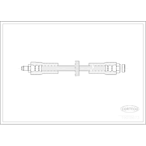 Bremsschlauch Corteco 19018673 f&uuml;r Saab Hinterachse