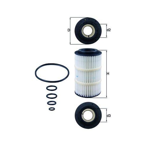 &Ouml;lfilter Mahle OX 345/7D f&uuml;r Chrysler Fiat Mercedes Benz Mercedes Benz Steyr