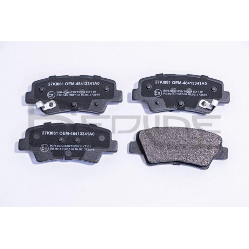Bremsbelagsatz Scheibenbremse Red-line 27KI061 f&uuml;r Ssangyong Hyundai Kia