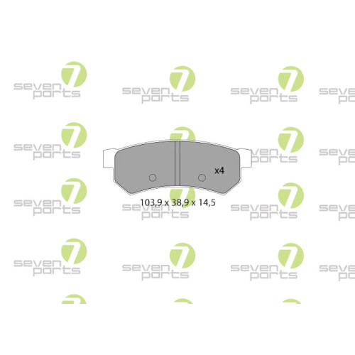 Bremsbelagsatz Scheibenbremse 7 Seven Parts SVP25830 f&uuml;r Chevrolet Daewoo