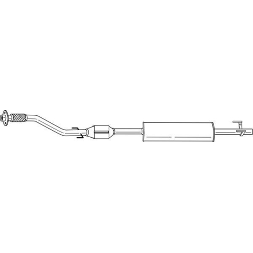 Mittelschalld&auml;mpfer Sigam 35470 f&uuml;r Mercedes Benz Endschalld&auml;mpfer