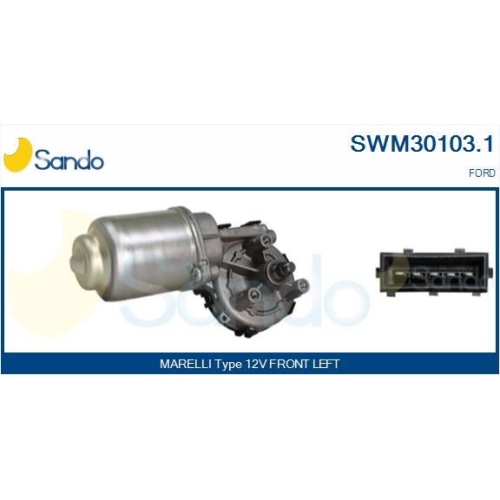 Wischermotor Sando SWM30103.1 f&uuml;r Ford Vorne