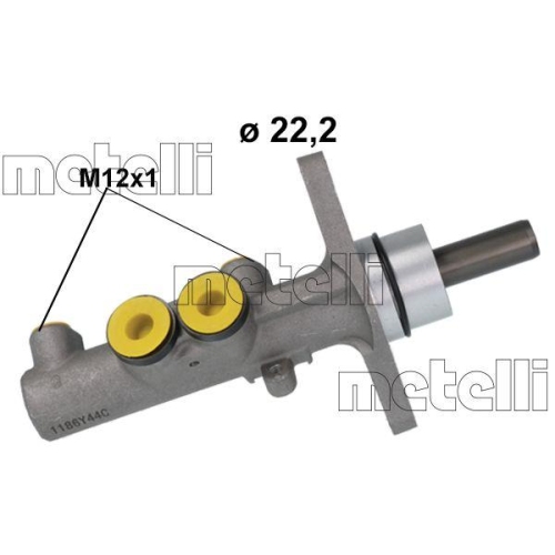 Hauptbremszylinder Metelli 05-1186 f&uuml;r Audi Seat Skoda VW