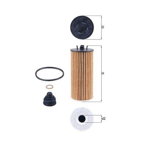 &Ouml;lfilter Mahle OX 815/1D f&uuml;r Bmw Mini