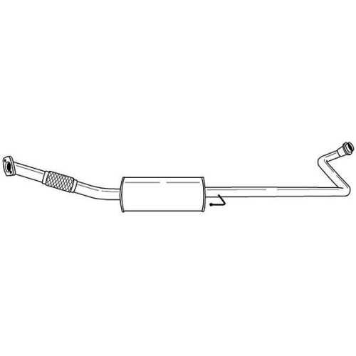 Mittelschalld&auml;mpfer Sigam 44461 f&uuml;r Toyota