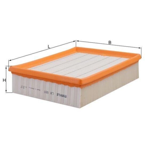Luftfilter Mahle LX 691 f&uuml;r Gmc Opel Vauxhall General Motors