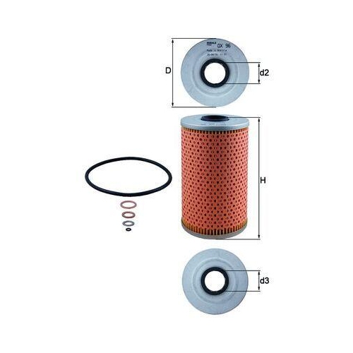 &Ouml;lfilter Mahle OX 96D f&uuml;r Bmw Opel Rover Vauxhall General Motors Land Rover