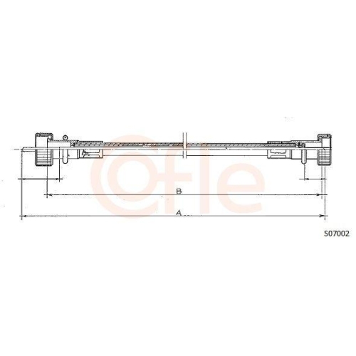 Tachowelle Cofle S07002 für Fiat