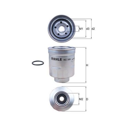 Kraftstofffilter Mahle KC 389D f&uuml;r Toyota