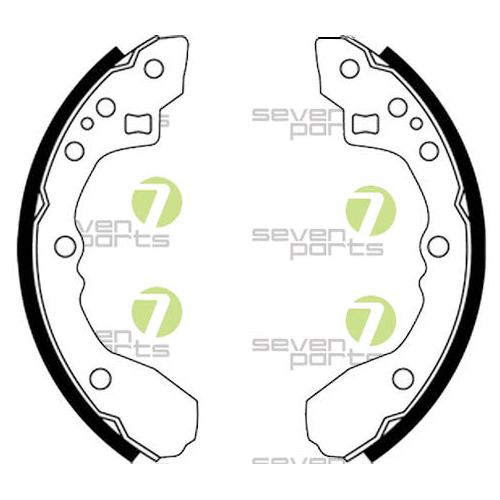 Bremsbackensatz 7 Seven Parts SVG10749 f&uuml;r Hinterachse