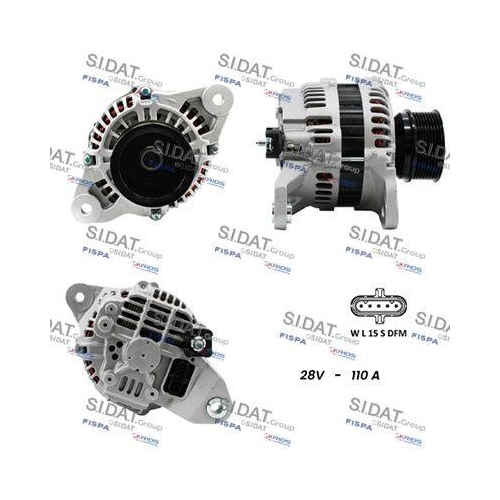 Alternator Sidat A24MH0064 for Mitsubishi Renault