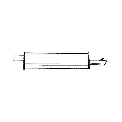 Endschalld&auml;mpfer Sigam 40640 f&uuml;r Opel