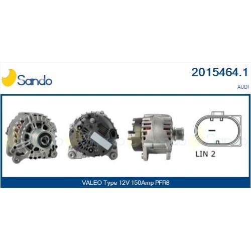 Generator Sando 2015464.1 f&uuml;r Audi Vag