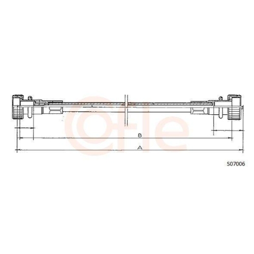 Tachowelle Cofle S07006 für Fiat