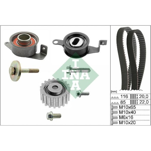INA 530 0005 10 Kit Cinghie Dentate