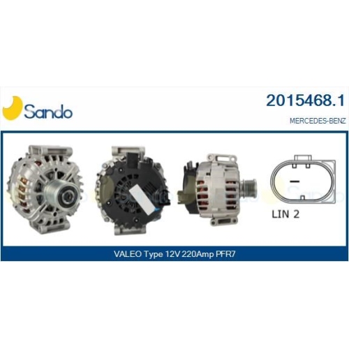 Generator Sando 2015468.1 f&uuml;r Mercedes Benz Mercedes Benz Mercedes Benz