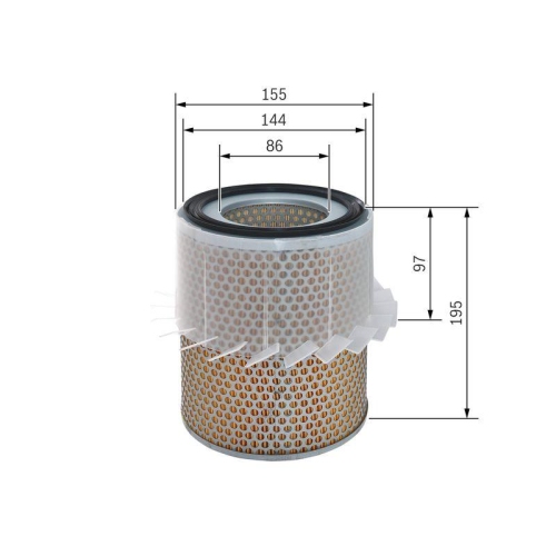 Luftfilter Bosch 1987429169 f&uuml;r Mitsubishi