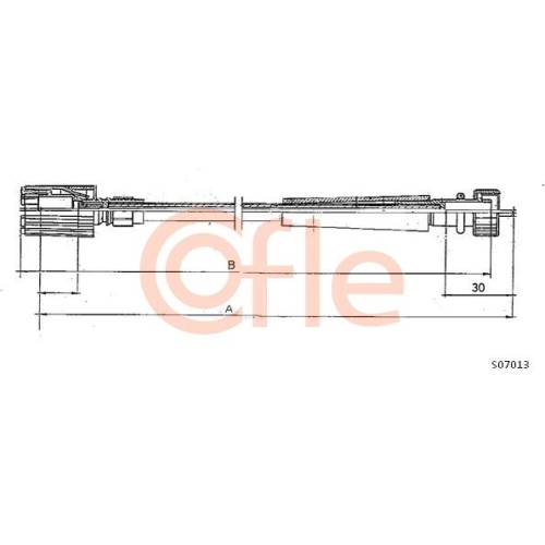 Tachowelle Cofle S07013 f&uuml;r Fiat