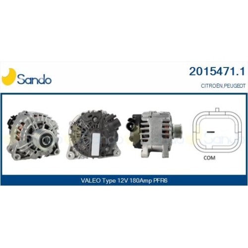 Generator Sando 2015471.1 für Renault Citroën/peugeot