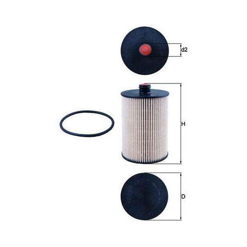 Kraftstofffilter Mahle KX 217D f&uuml;r Audi VW Cupra
