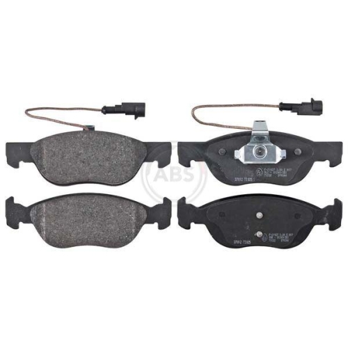 Bremsbelagsatz Scheibenbremse A.b.s. 37012 f&uuml;r Alfa Romeo Fiat Hinterachse