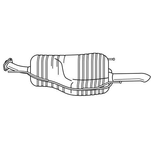 Endschalld&auml;mpfer Sigam 40693 f&uuml;r Opel