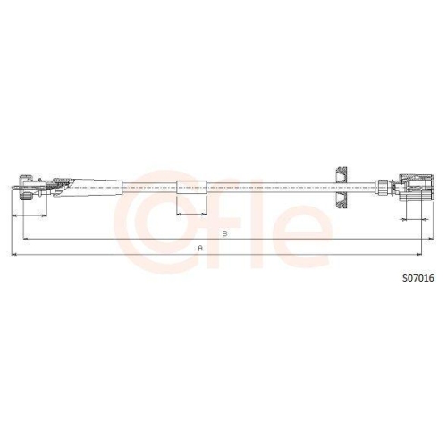 Tachowelle Cofle S07016 für Fiat