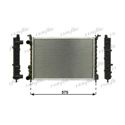 Kühler Motorkühlung Frigair 0104.3046 für Alfarome/fiat/lanci