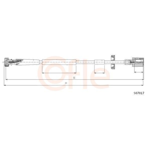 Tachowelle Cofle S07017 für Fiat