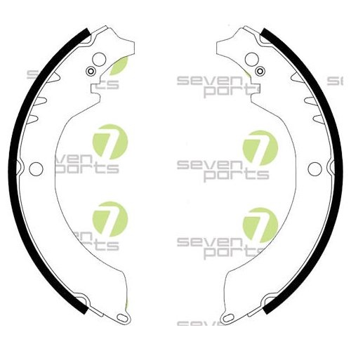Bremsbackensatz 7 Seven Parts SVG10758 f&uuml;r Hinterachse