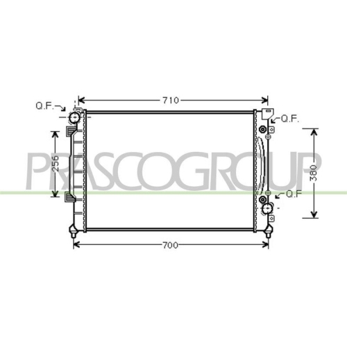 K&uuml;hler Motork&uuml;hlung Prasco AD032R006 Prascoselection f&uuml;r Audi